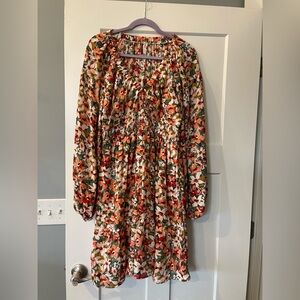 Floral Long Sleeve Dress